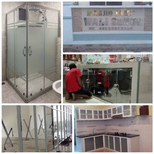 Aluminium Kaca Custom Karangawen