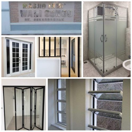 Aluminium Kaca Custom Pati