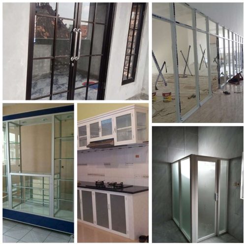 Aluminium Kaca Custom Toroh