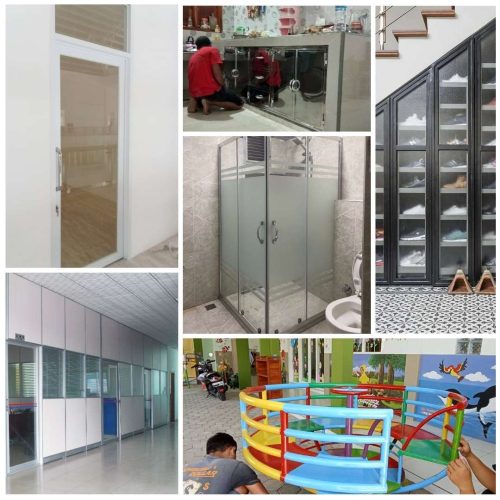 Aluminium Kaca Ngaringan Custom