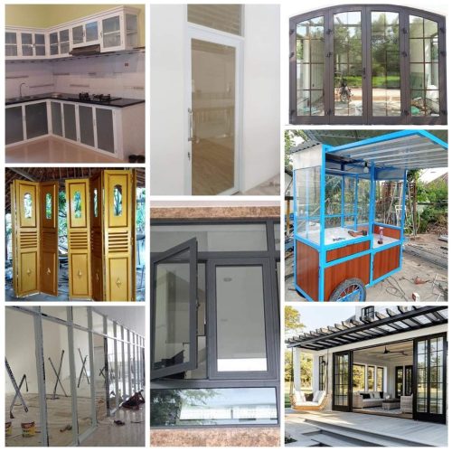 Aluminium Kaca Pamotan Custom