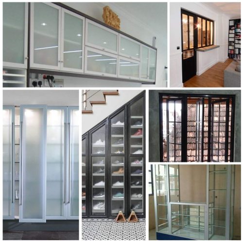 Pintu Aluminium Kaca Kragan