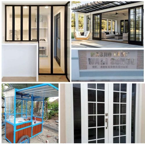 Pintu Aluminium Kaca Tanggungharjo