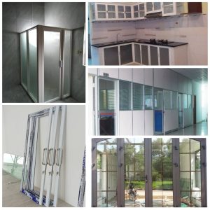 Aluminium Kaca Custom Bergas