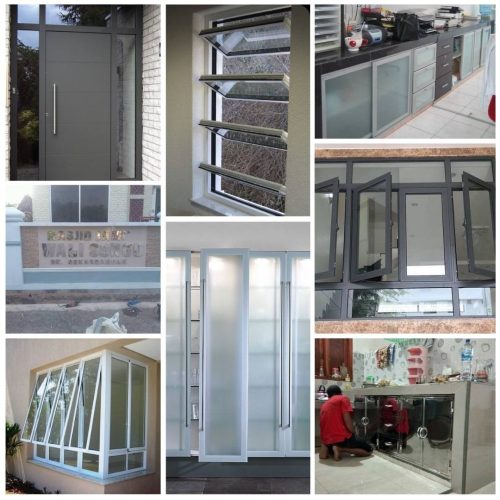 Aluminium Kaca Custom Candisari