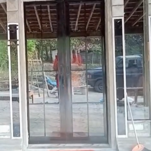 Pemasangan Pintu Geser Hollow Galvanis Grobogan