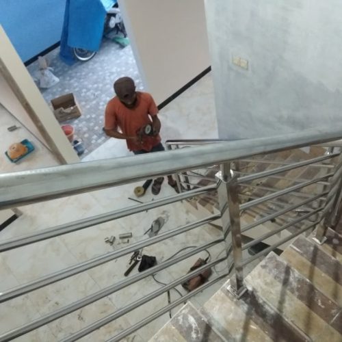 Jasa Railing Tangga Stainless Pati